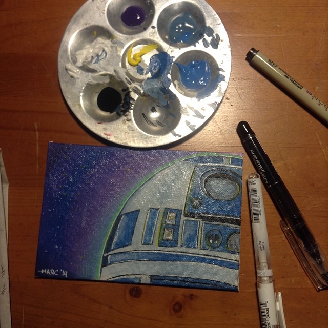 Painting R2d2