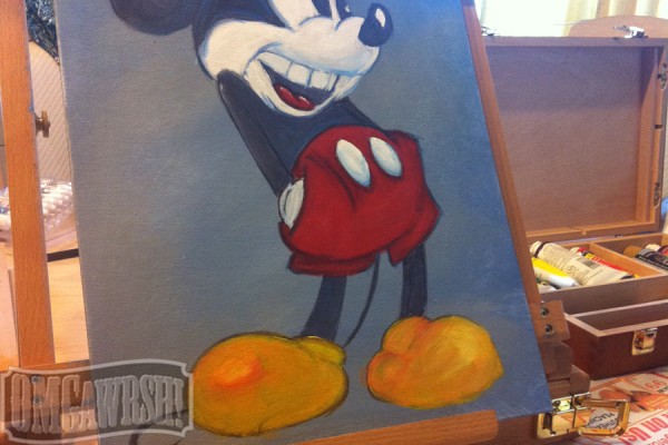 Painting Mickey